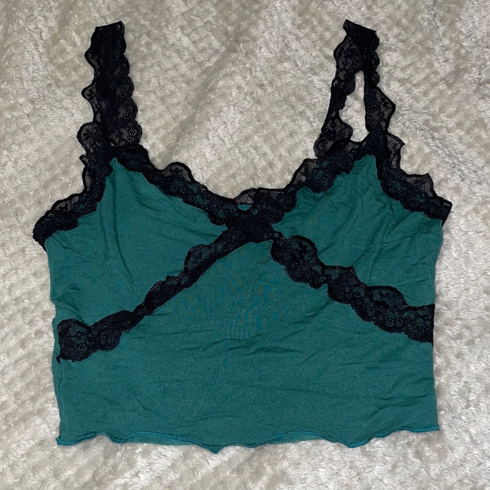 Shein green cami top in size x small